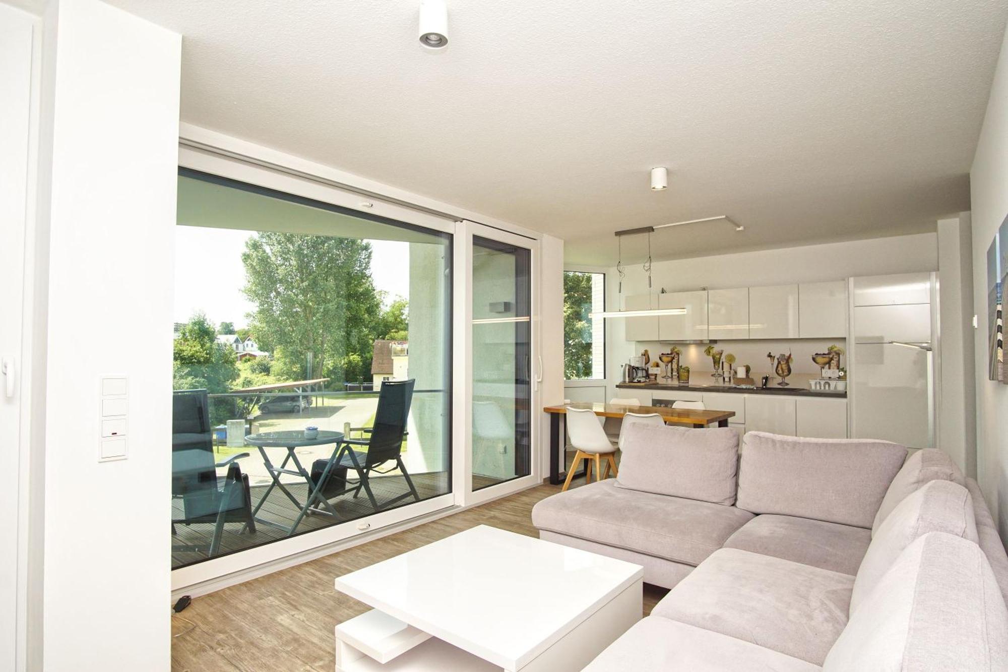 Haus Hafenkieker Fewo 08 - Balkon, Hafenblick Putbus Dış mekan fotoğraf